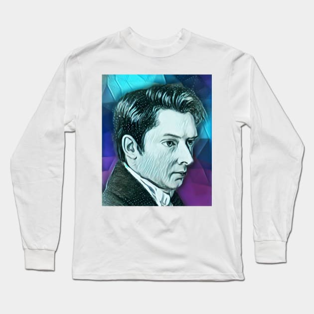 William Hazlitt Portrait | William Hazlitt Artwork 6 Long Sleeve T-Shirt by JustLit